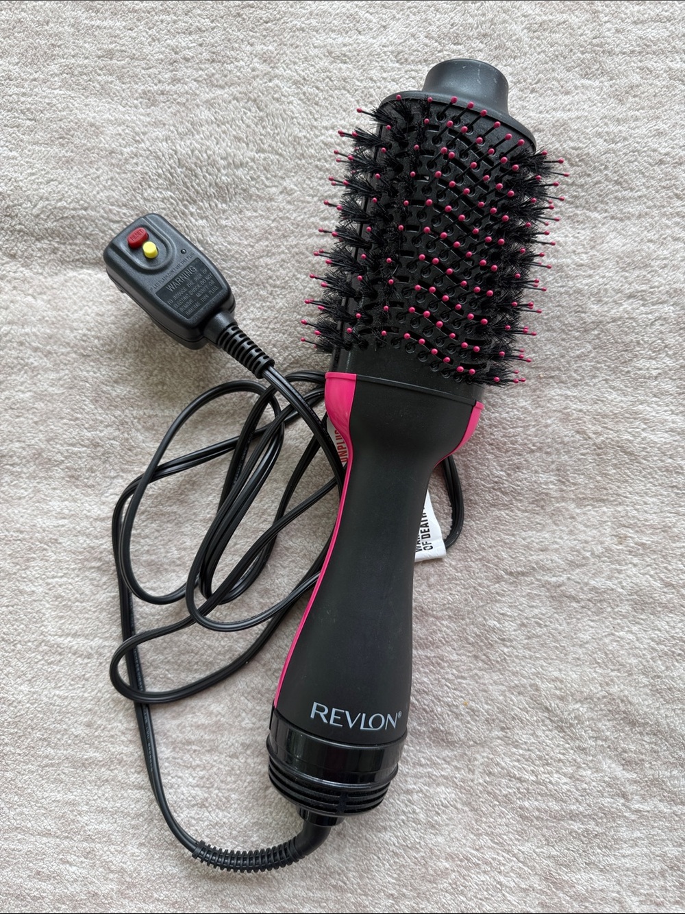 Revlon Black and Pink Hot Air Styling Brush